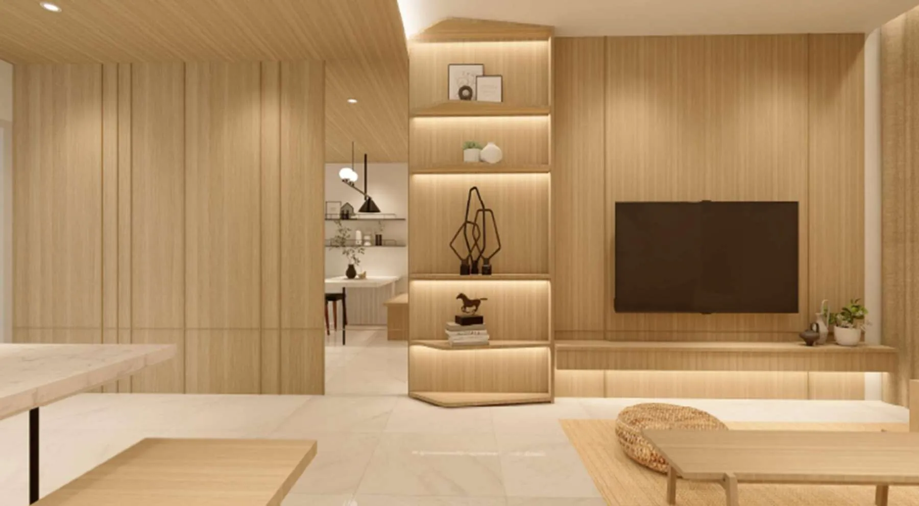 Open-plan living interior