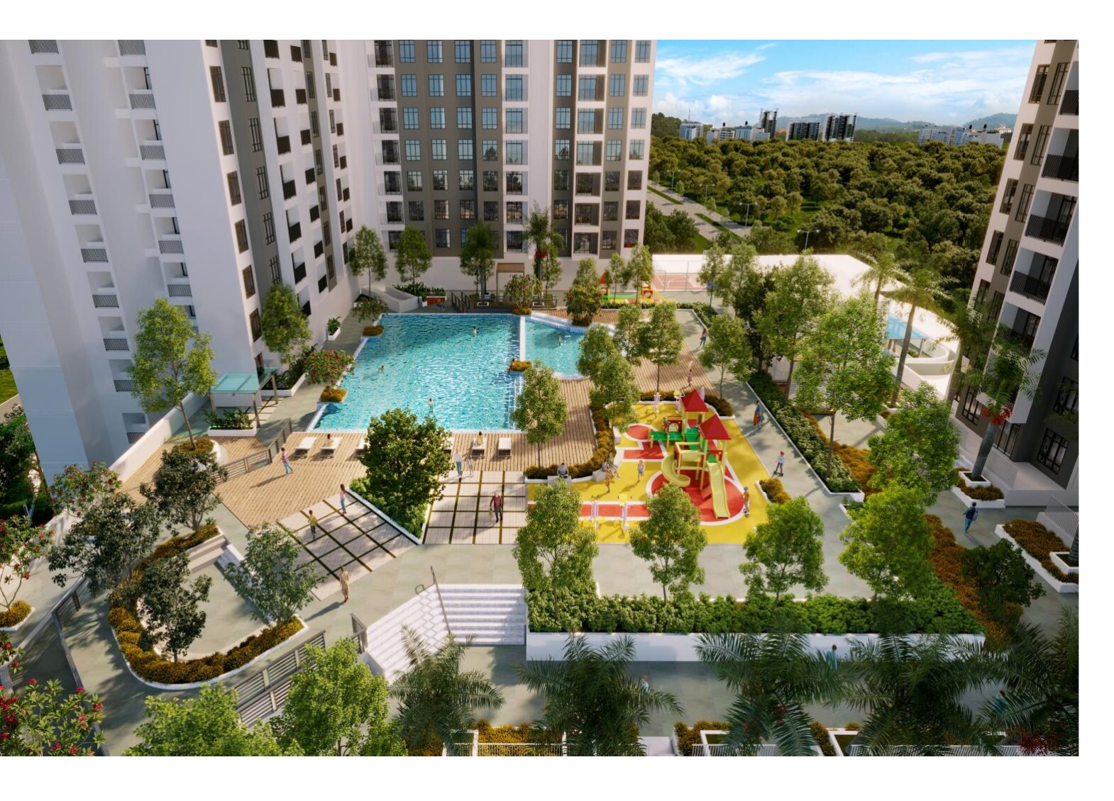 Level 7 facilities and pool